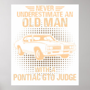 Póster Un viejo hombre Pontiac Gto Judge 1969