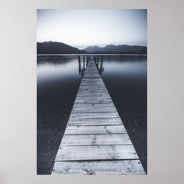 Póster Un viejo retrato de muelle (Frente)