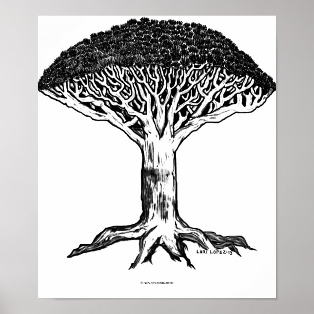 Póster Un Viento Enfermo Sale | Árbol de sangre dragón (Frente)