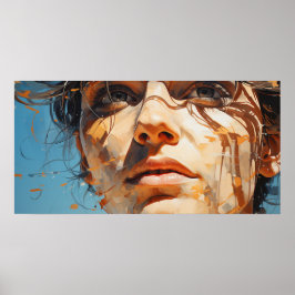 Póster Un vistazo a la pintura del futuro