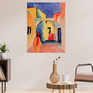 Póster Un vistazo a un callejón,