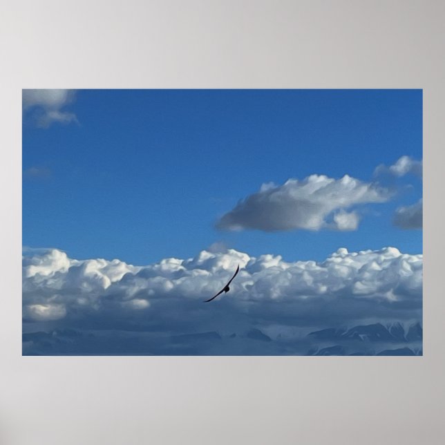Póster Un vuelo bajo las nubes (Frente)