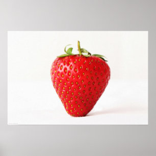 Póster Un wapcna de fresa roja