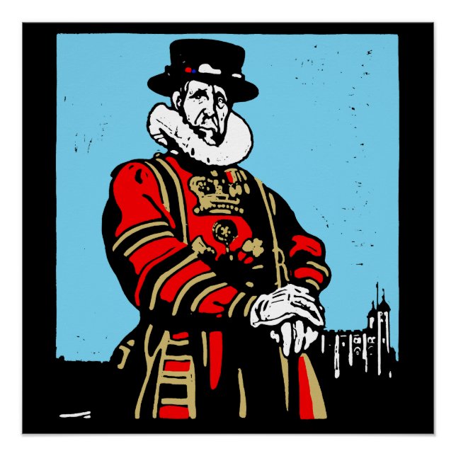 Póster Un yeoman Warder o Beefeater (Anverso)