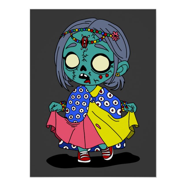Póster Un zombi keniano lindo (Anverso)