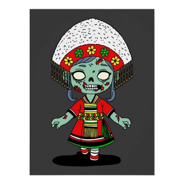 Póster Un Zombie taiwanés lindo (Anverso)