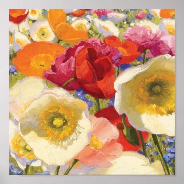 Póster Una abundancia de flores (Frente)