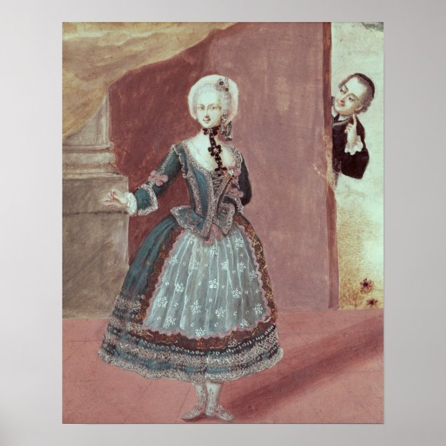 Póster Una actriz en el papel de Rosine (Frente)