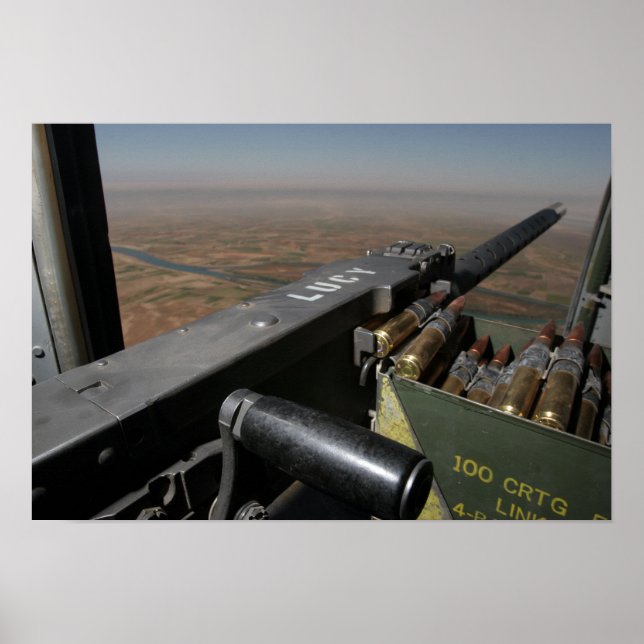 Póster Una ametralladora calibre 50 (Frente)