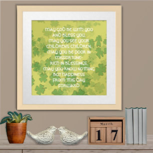 Póster UNA ANTIGUA Bendición BODA IRLANDESA: