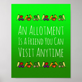 Póster Una asignación es un amigo que puedes visitar en c