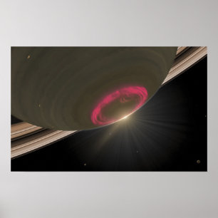 Póster Una aurora del rojo cereza