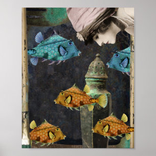 Póster Una aventura submarina imaginaria