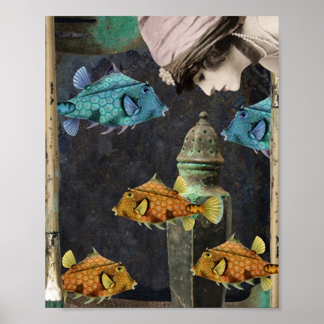 Póster Una aventura submarina imaginaria (Frente)