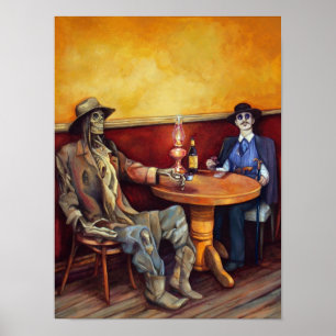 Póster Una bebida antes de la muerte