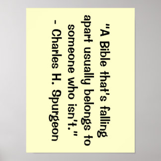 Póster Una biblia que se está desmoronando poster