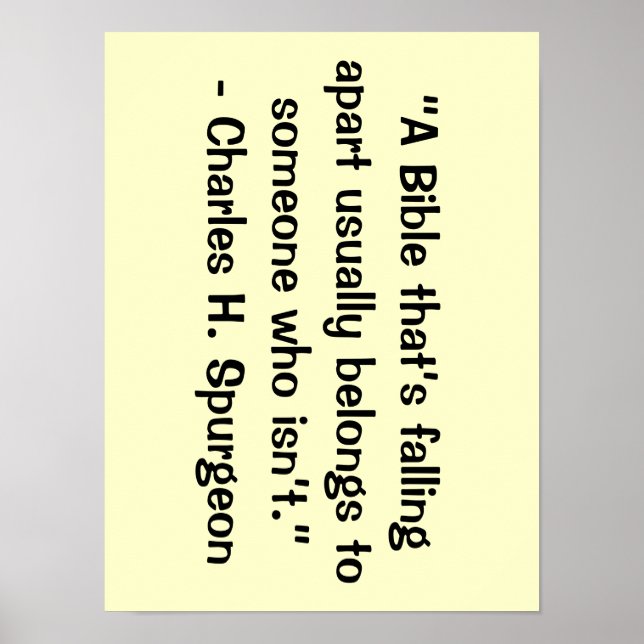 Póster Una biblia que se está desmoronando poster (Frente)