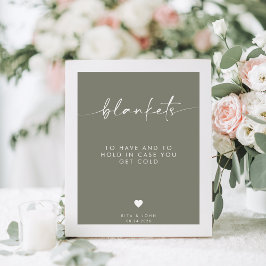 Póster Una Boda Verde Masaje Para Tener Y Sostener Un Sig