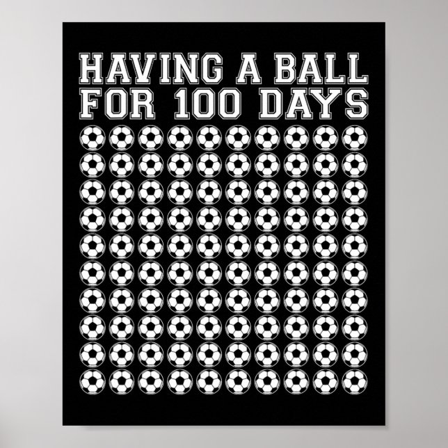 Póster Una Bola Durante 100 Días Deportivo De Fútbol 100  (Frente)