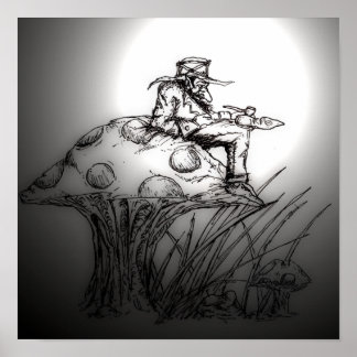 Póster Una Bonita Tubería Sobre Un Toadstoide