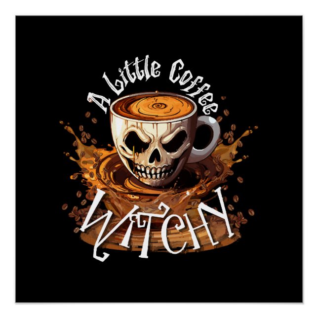 Póster Una brujita de café (Anverso)