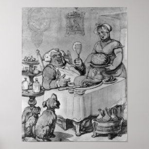 Póster Una Buena Comida,