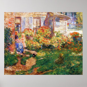 Póster Una cabaña de pescador de Frederick Childe Hassam