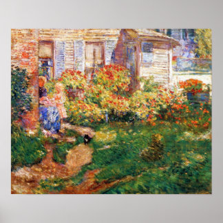 Póster Una cabaña de pescador de Frederick Childe Hassam