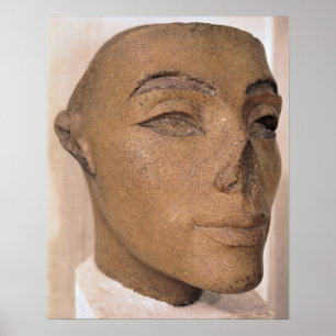 Póster Una cabeza real, posiblemente de Nefertiti, de