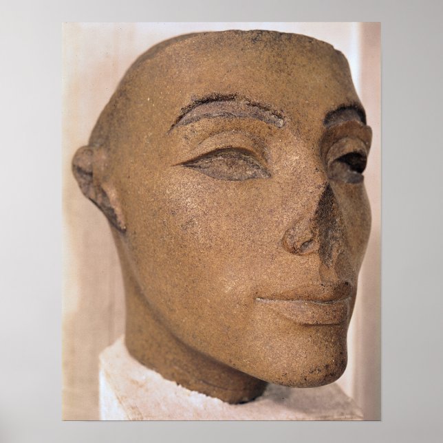 Póster Una cabeza real, posiblemente de Nefertiti, de (Frente)