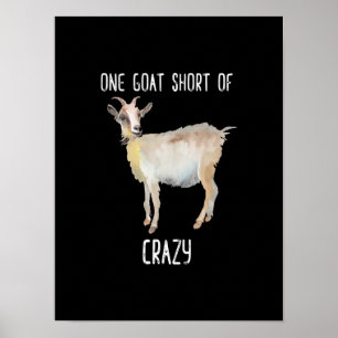 Póster Una Cabra Corta De Crazy Grasa