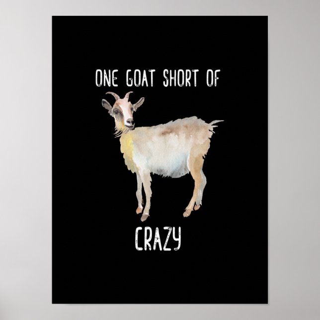 Póster Una Cabra Corta De Crazy Grasa (Frente)