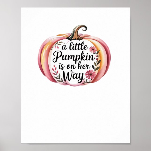 Póster una calabaza está en camino de la camiseta clásica (Frente)