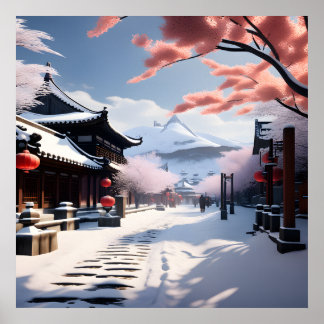 Póster Una calle de nieve coreana