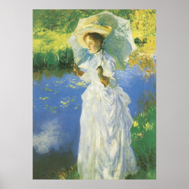 Póster Una caminata matutina, John Singer Sargent (Frente)