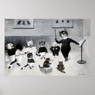 Póster Una canción de año nuevo, Louis Wain