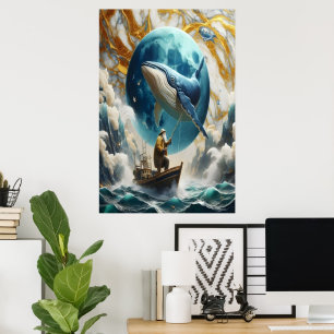 Póster Una captura cósmica de los pescadores