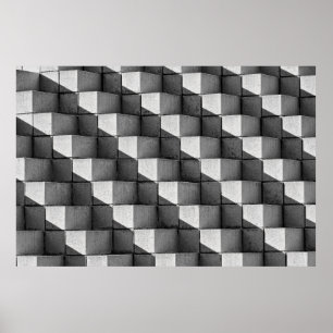 Póster Una cara de la escultura de la "Pirámide de los Cu