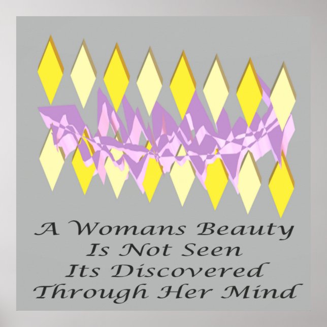 Póster Una característica de poema de un mensaje de belle (Frente)