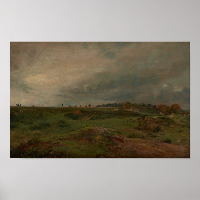 Póster Una carretera a través de Hampstead Heath - Consta (Frente)