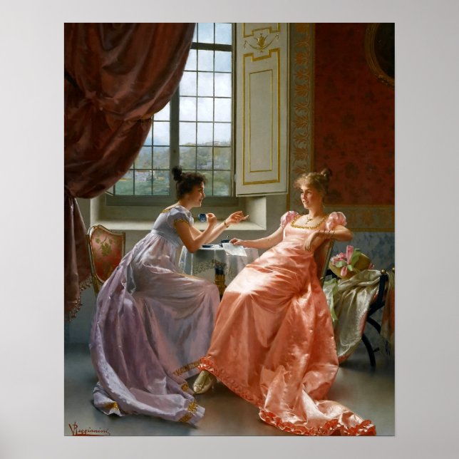 Póster Una carta divertida de Vittorio Reggianini (Frente)