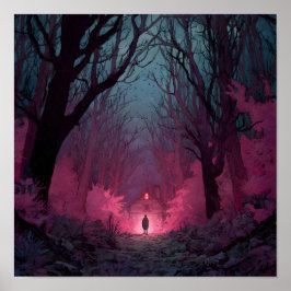 Póster Una casa en el bosque