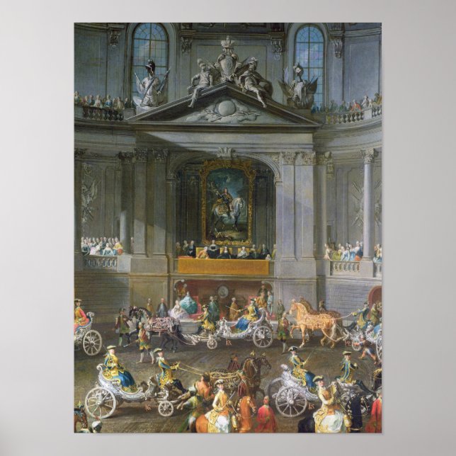 Póster Una cascada en la escuela de invierno (Frente)