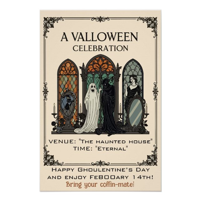Póster Una Celebración de Valloween (Anverso)