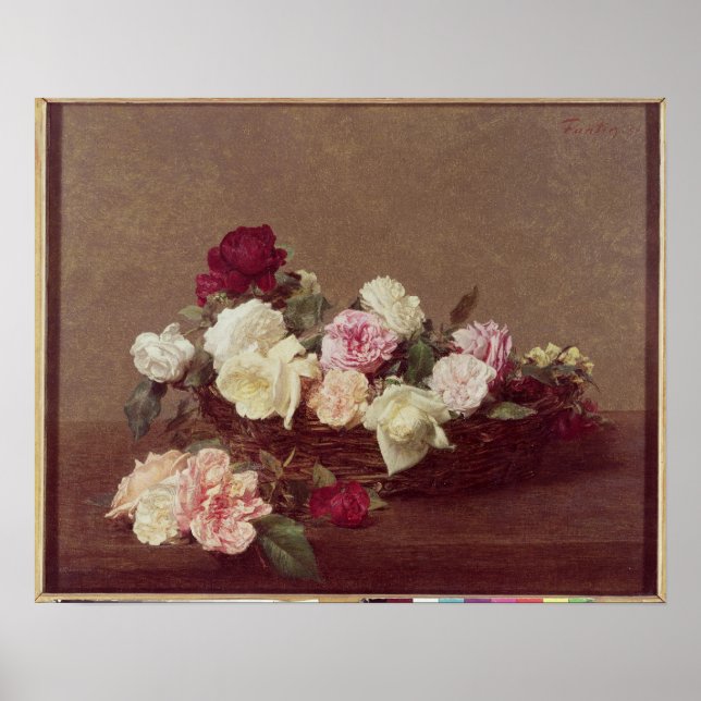 Póster Una cesta de Rosas, 1890 (Frente)