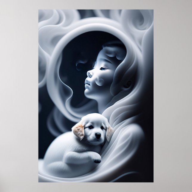 Póster Una Chica Fantasma Y Su Perro (Frente)