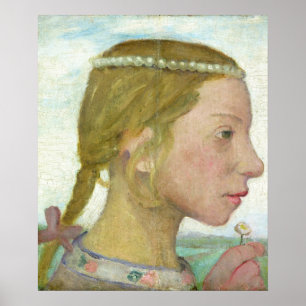 Póster Una chica joven