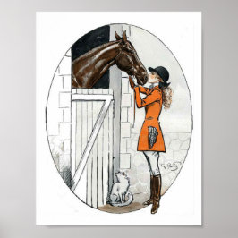 Póster Una Chica y su caballo