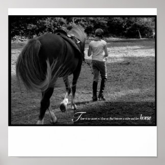 Póster Una Chica y su caballo