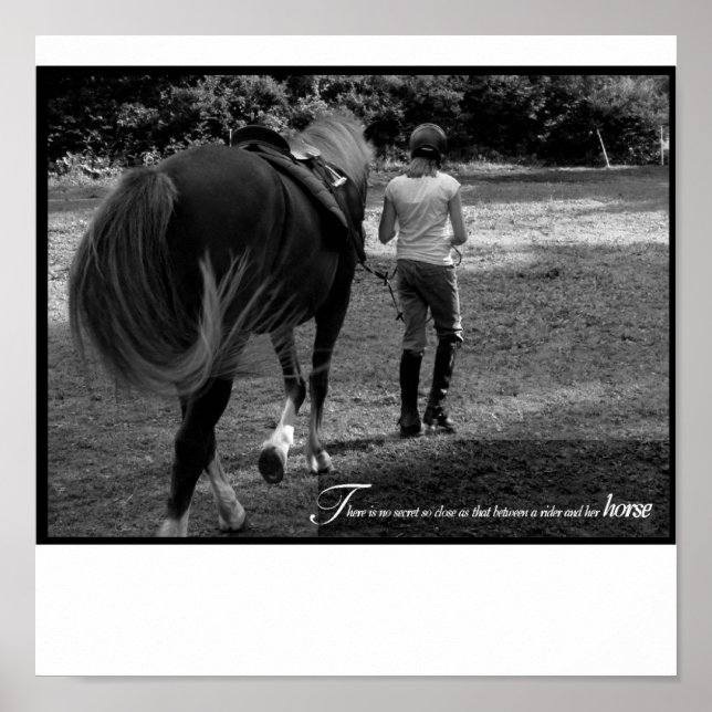 Póster Una Chica y su caballo (Frente)